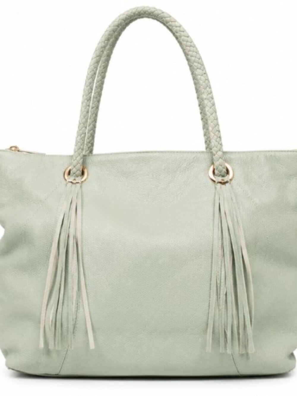 🌿 LIONEL MINT GREEN LEATHER TOTE BAG 🌿
